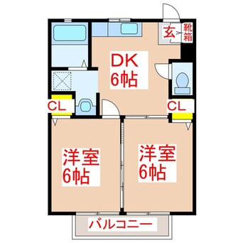 間取図 ガーデンプレイス宮島　Ｂ棟