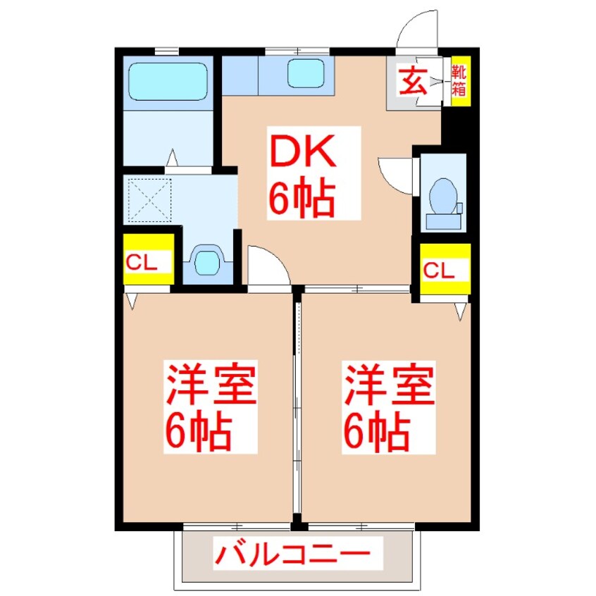 間取図 ガーデンプレイス宮島　Ｂ棟