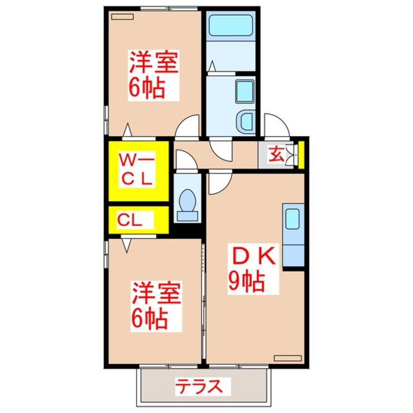 間取図 サンモールヴィラ　Ｂ棟