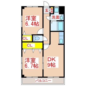 間取図 メゾン　ドゥ　ボヌール