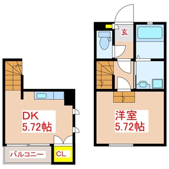 間取図 ｓｅｒｅｏ楠元　Ｂ棟