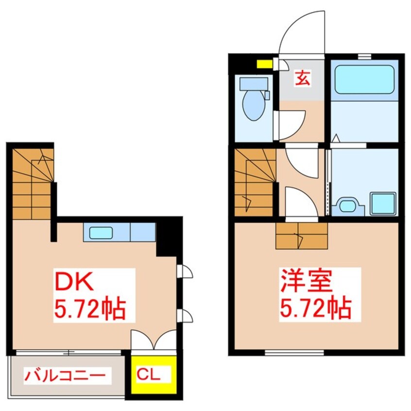 間取図 ｓｅｒｅｏ楠元　Ｂ棟