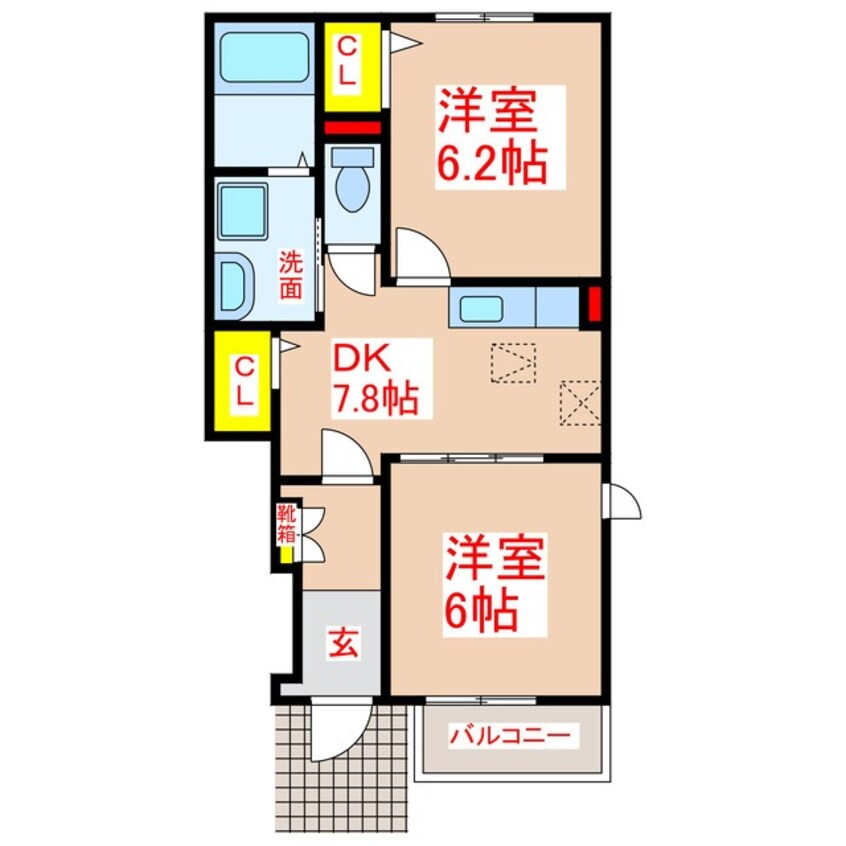 間取図 プランドール　Ⅱ