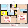 フォレスト姶良 1LDKの間取り