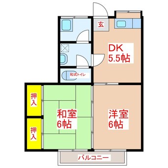 間取図 ライフイン重富