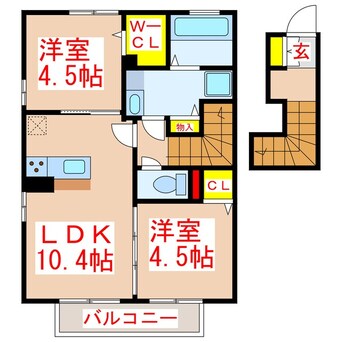 間取図 ラ・ペーシェ池島