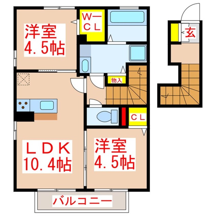 間取図 ラ・ペーシェ池島