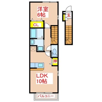 間取図 プリムローズ　Ｃ