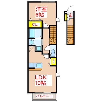 間取図 プリムローズ　Ｃ