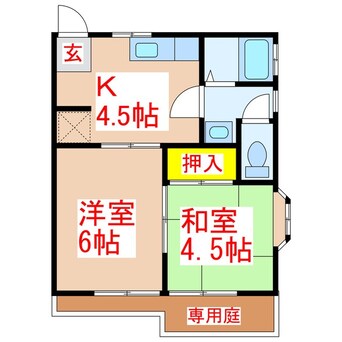 間取図 コーポつさき