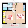 ガーデンプレイス姶良 1LDKの間取り