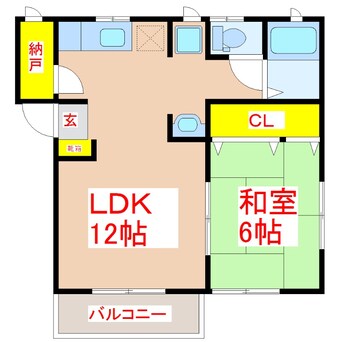 間取図 ドリームハイツ青敷