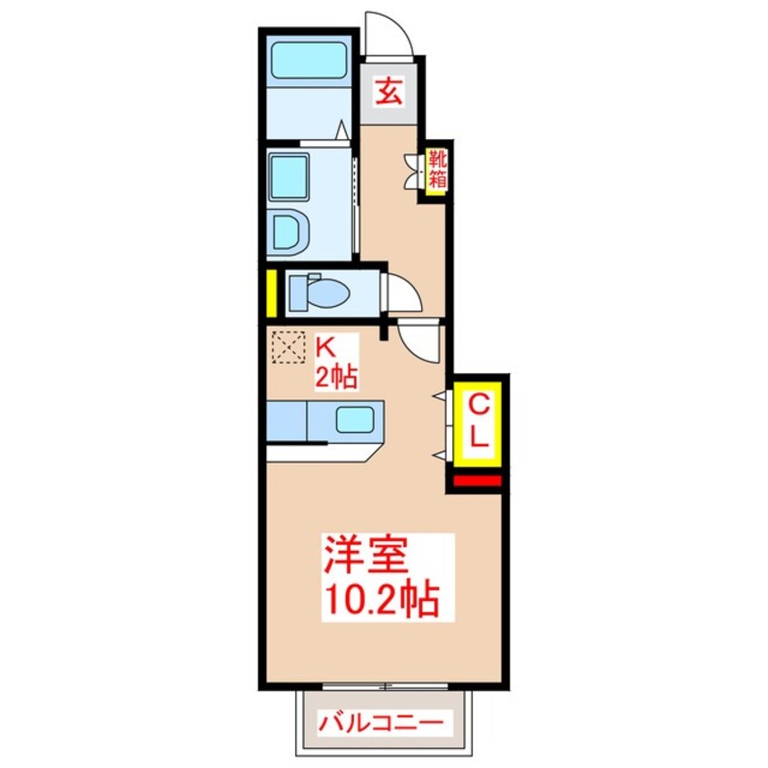 間取図 ジームス　Ｂ