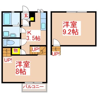 間取図 Ｓｅｒｅｏ姶良　Ｃ棟