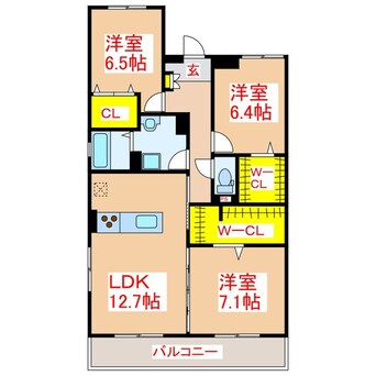 間取図 MR姶良Ⅲ