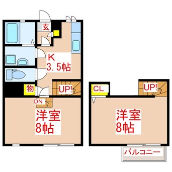 間取図 Ｓｅｒｅｏ姶良　Ｃ棟