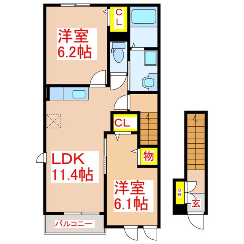 間取図 ノイ・ブリーゼ