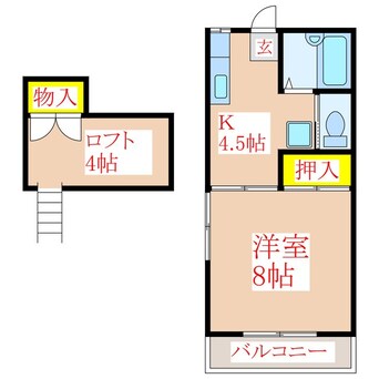 間取図 コーポプラム