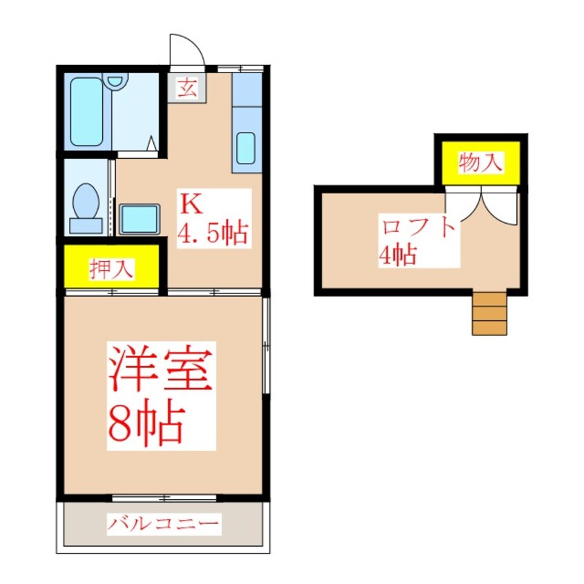 間取図 コーポプラム