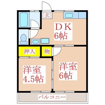 間取図 コーポ野間