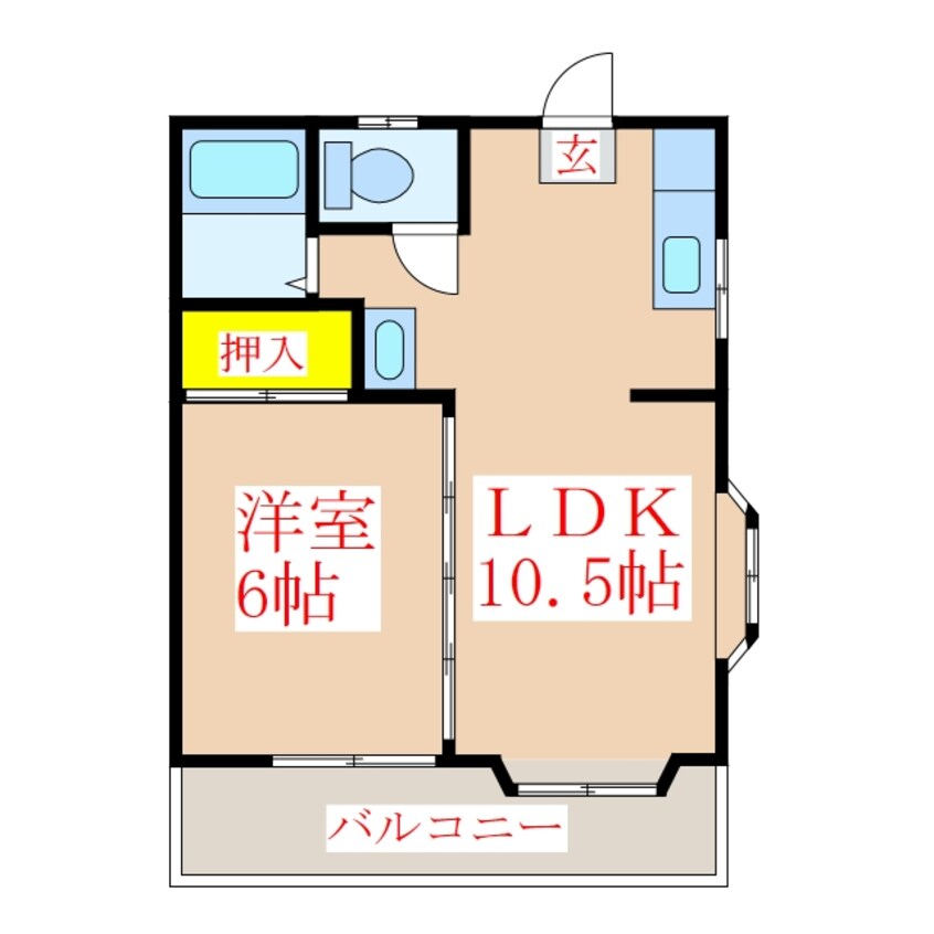 間取図 コーポＫ