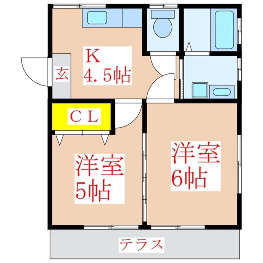 間取図 ハイツＹＭ