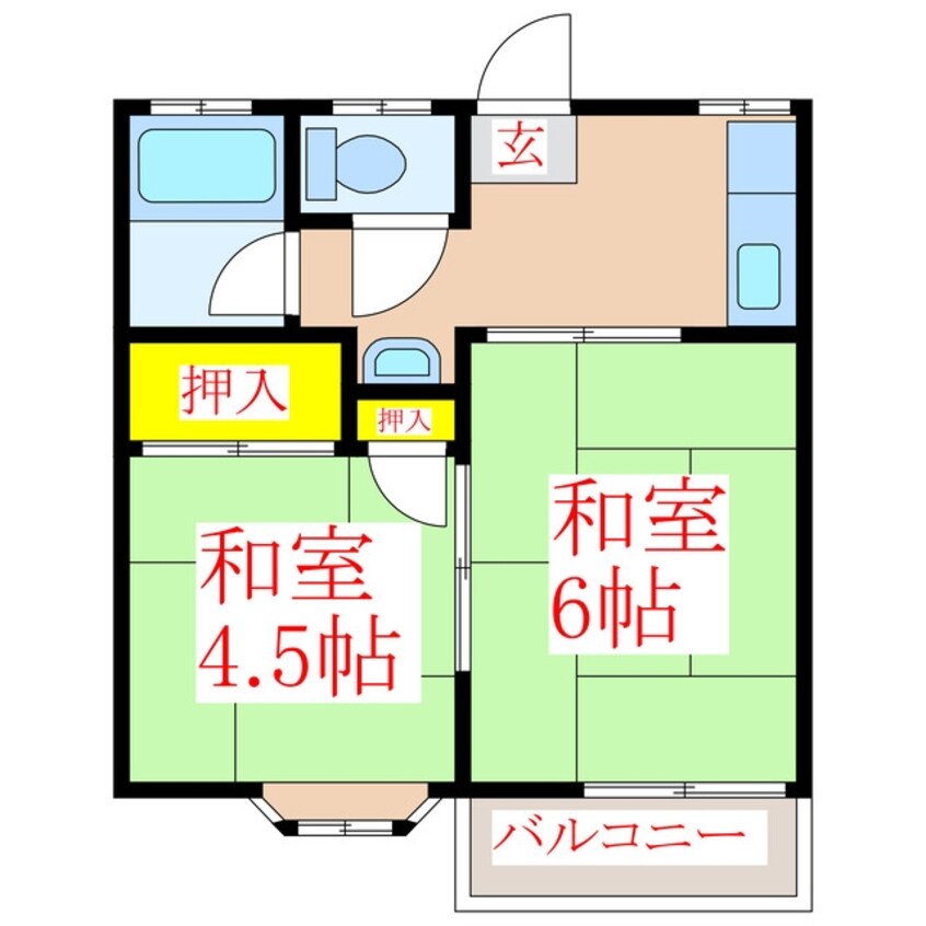 間取図 マークハイツ重久