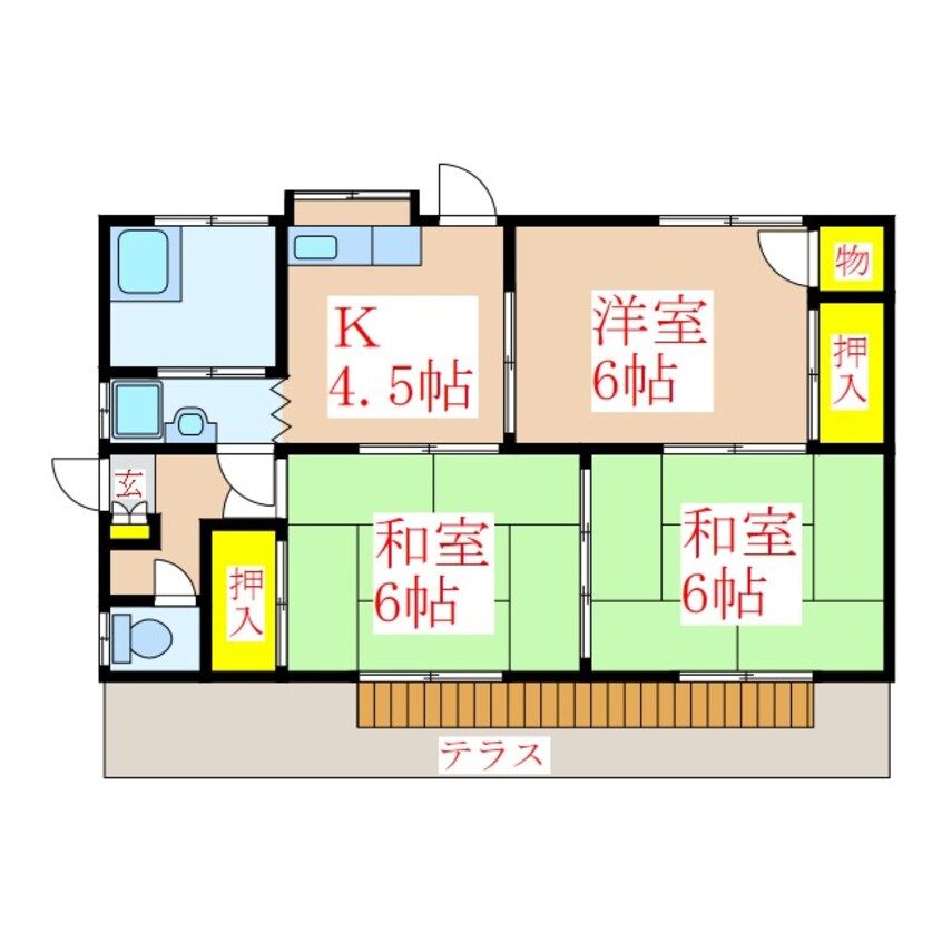 間取図 岡元住宅