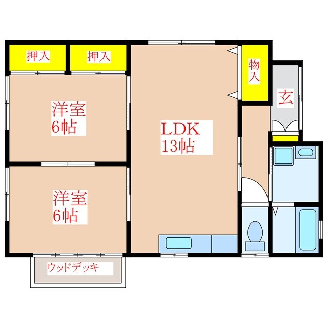 間取り図 サンシャイン小田　Ｅ棟