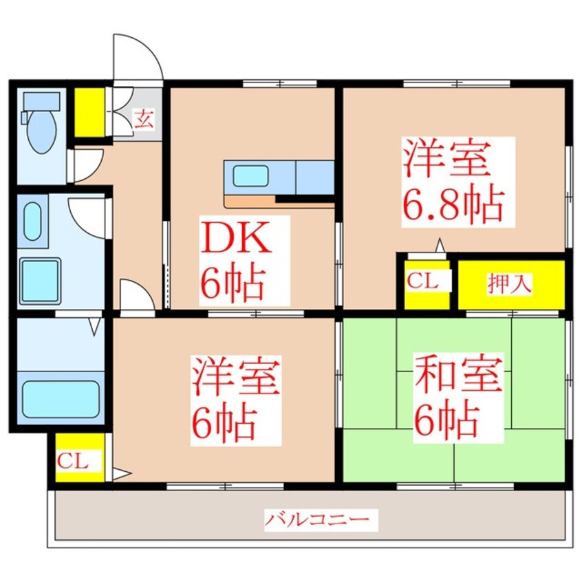 間取図 ＩＤＥＥ　泰平