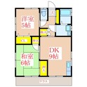 松木山田住宅　Ｄ棟の間取図