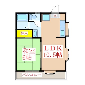 間取図 コーポソノダ