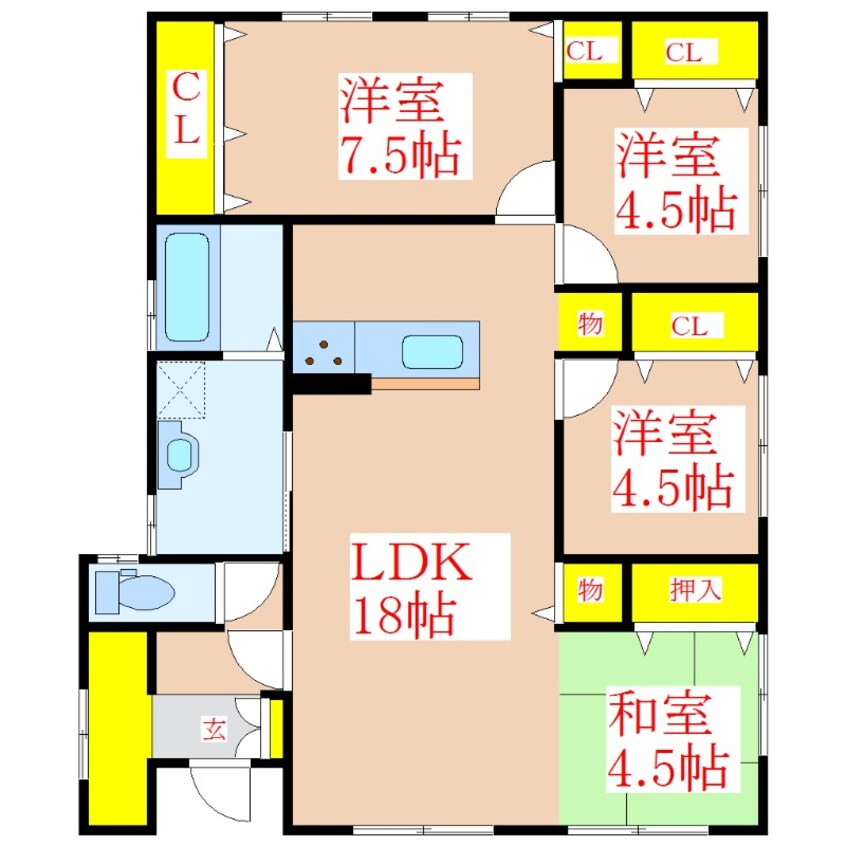 間取図 神宮４丁目戸建