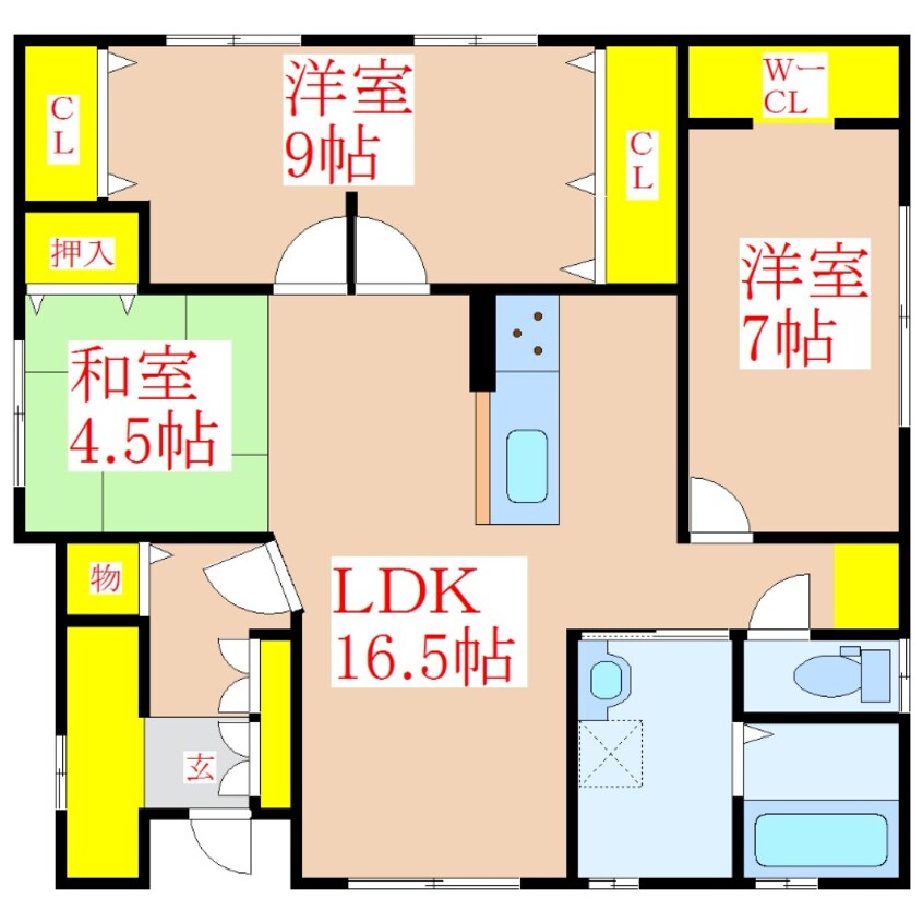 間取図 広瀬４丁目戸建