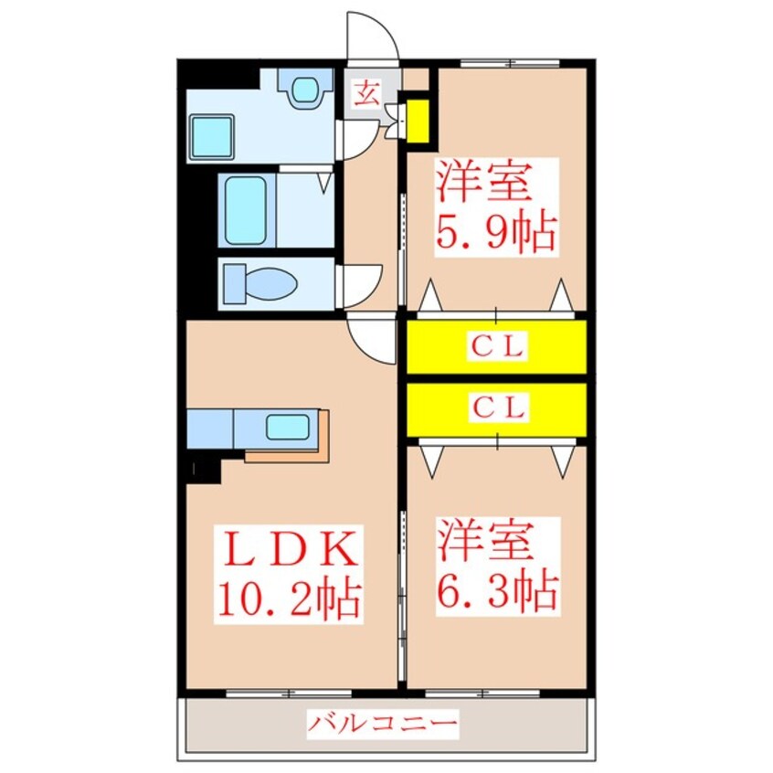 間取図 アスカーサ