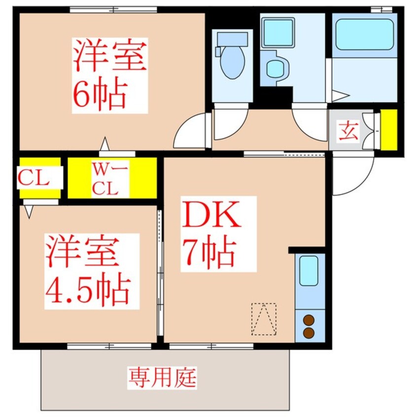 間取図 グランモアＫ　Ｂ棟