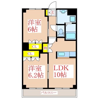 間取図 サンプレス国分　Ｂ棟