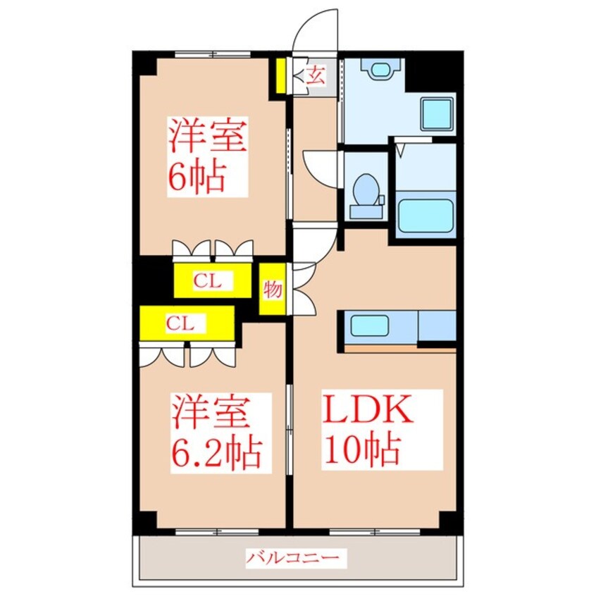 間取図 サンプレス国分　Ｂ棟