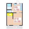 キャピタルハイツ 1DKの間取り