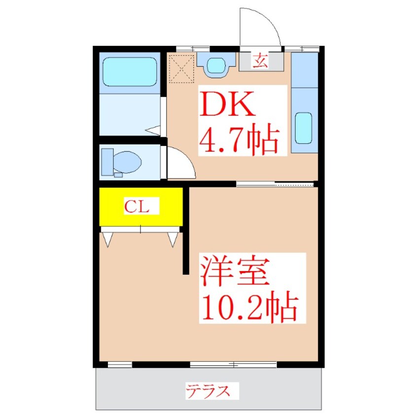 間取図 キャピタルハイツ