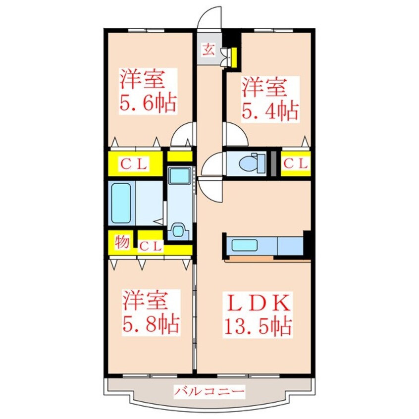 間取図 エミネンス広瀬