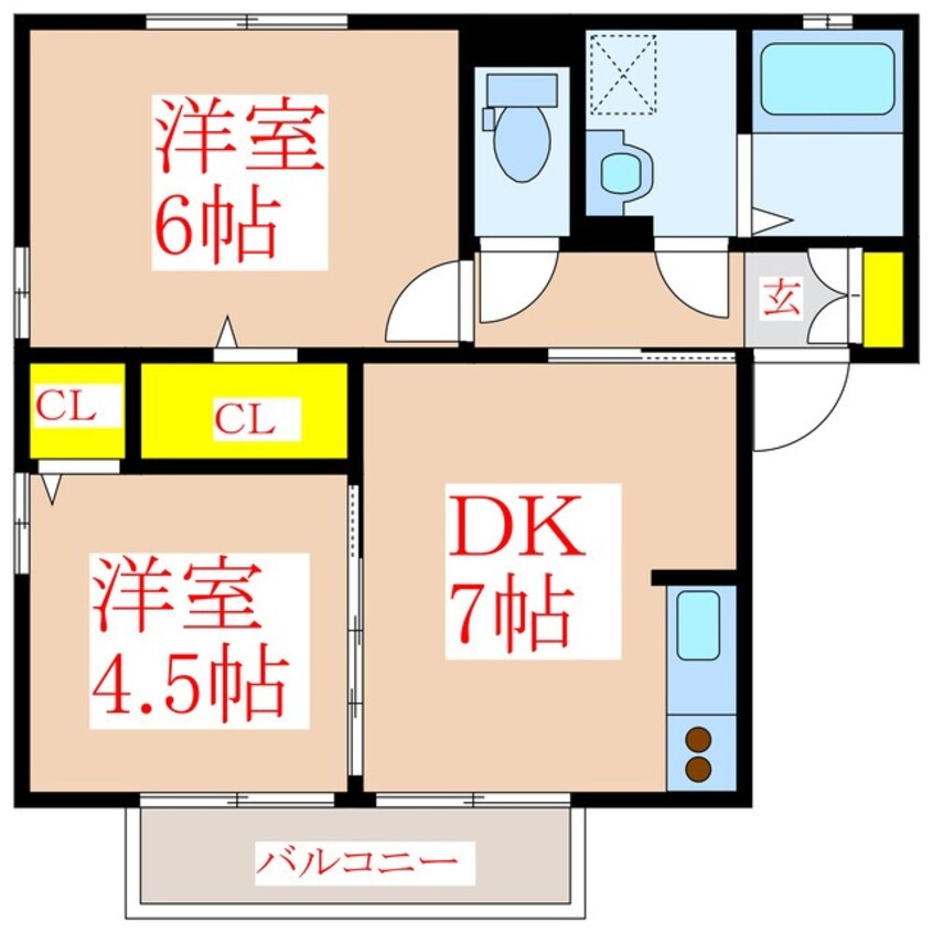 間取図 グランモアＫ　Ｂ棟