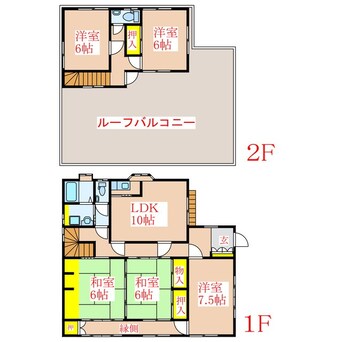 間取図 本様貸家