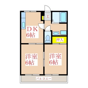 間取図 ラフォーレ高嶺