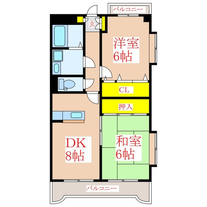 間取図 サンシティ赤池