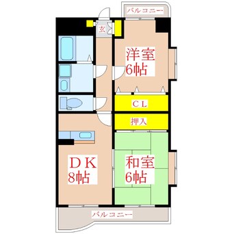 間取図 サンシティ赤池