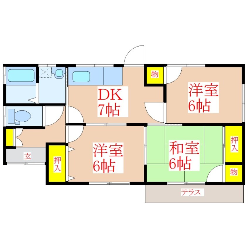 間取図 紀の住宅２号棟