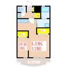 セレクト溝辺 1LDKの間取り