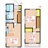 上小川貸家 2LDKの間取り