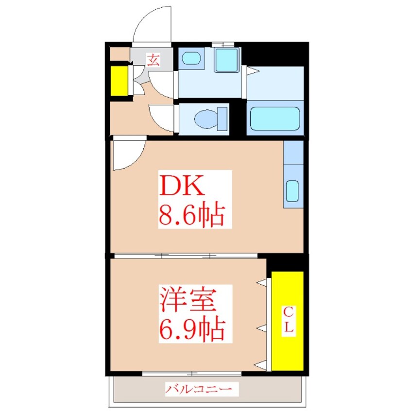 間取図 サンパレス国分